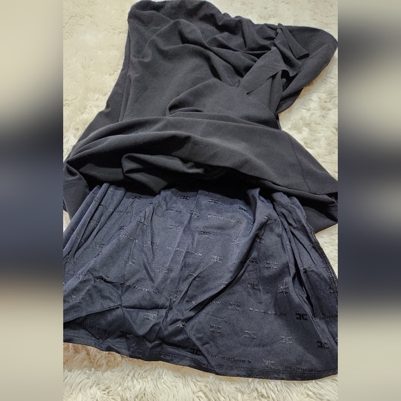 Elisabetta Franchi For Celyn B. LBD Little Black Strapless Sheath Dress Size 46 - Picture 8 of 10